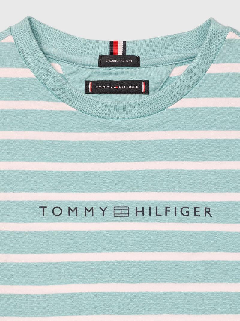 Aqua Kids' Tommy Hilfiger Stripe T Shirts | AU_G1265