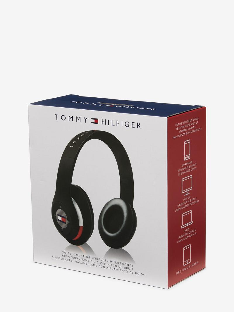 Black / Grey Men's Tommy Hilfiger TH Wireless Headphones Technology | AU_M31797