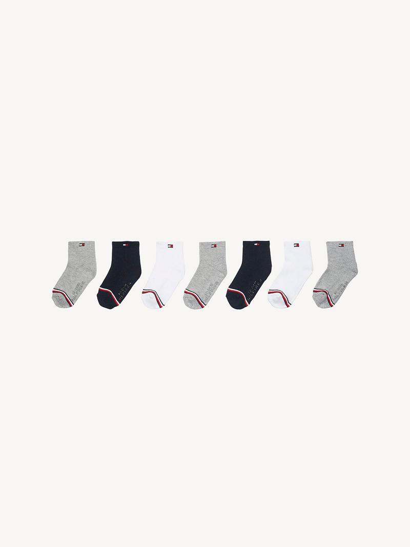 Black Kids\' Tommy Hilfiger Babies\' 7PK Socks | AU_B2290