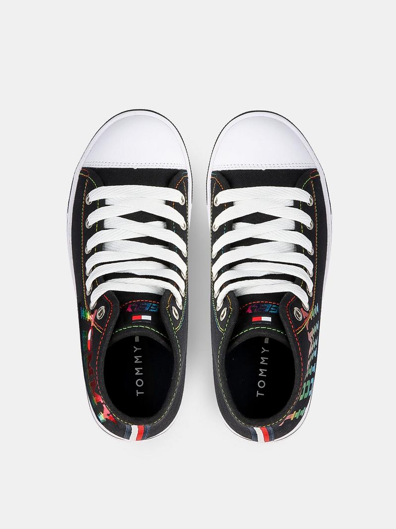 Black Kids' Tommy Hilfiger Heelys® Tommy Love High Top Sneakers | AU_B2238