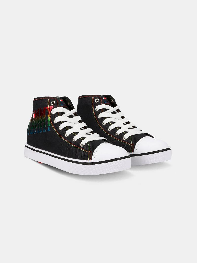 Black Kids\' Tommy Hilfiger Heelys® Tommy Love High Top Sneakers | AU_B2238