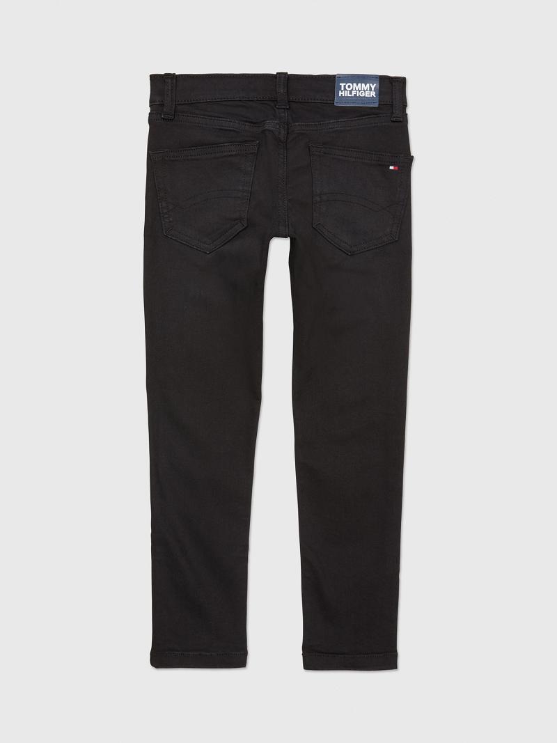 Black Kids' Tommy Hilfiger Straight Jeans | AU_B2051