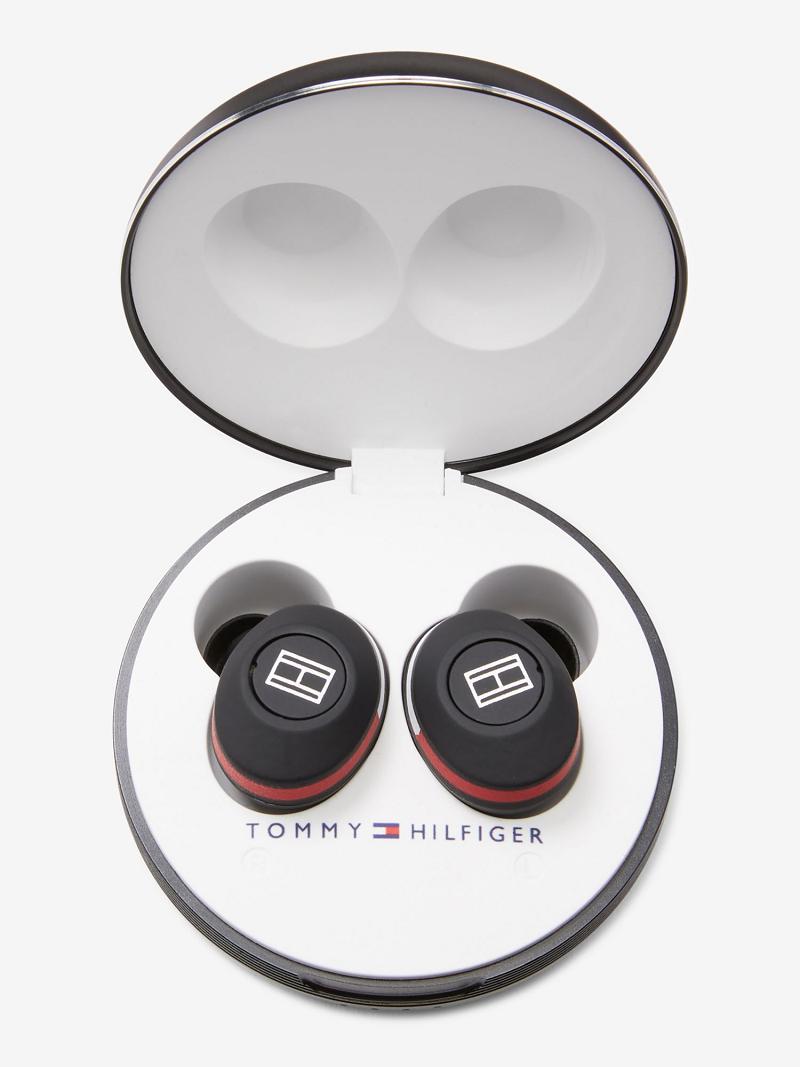 Black Kids' Tommy Hilfiger Wireless Earbuds And Charging Case Technology | AU_B2303