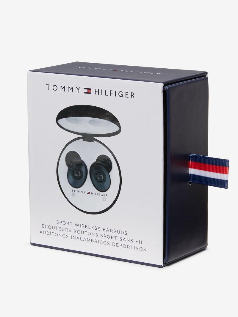 Black Kids\' Tommy Hilfiger Wireless Earbuds And Charging Case Technology | AU_B2303