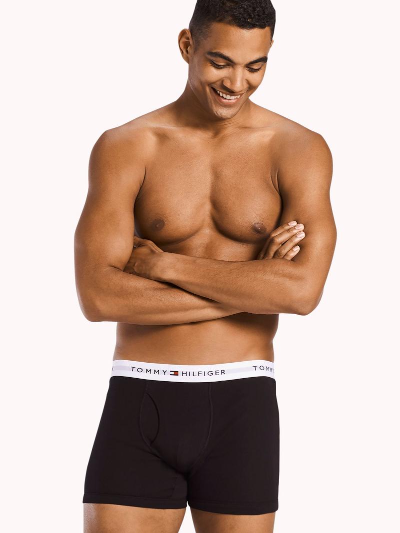 Black Men's Tommy Hilfiger Cotton classics boxer brief 5pk Boxer Briefs | AU_M31588