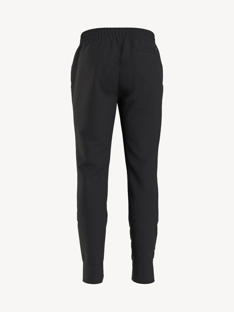 Black Men's Tommy Hilfiger Essential solid tech Jogger | AU_M31348