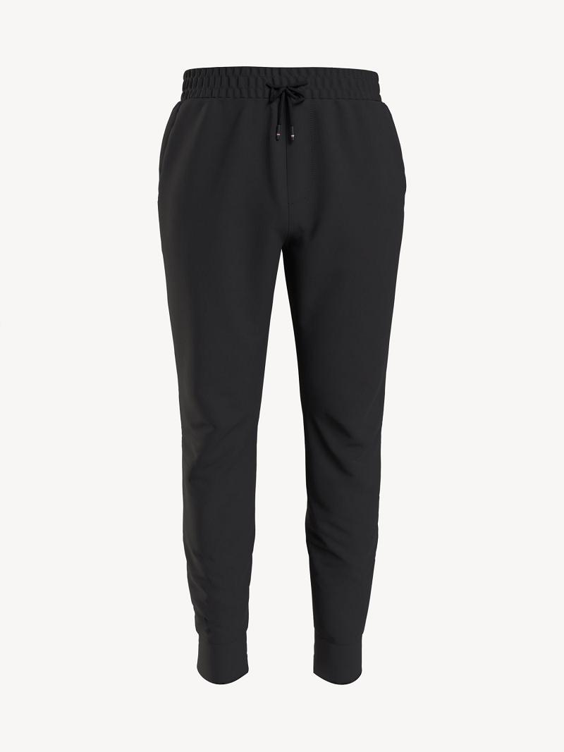 Black Men\'s Tommy Hilfiger Essential solid tech Jogger | AU_M31348