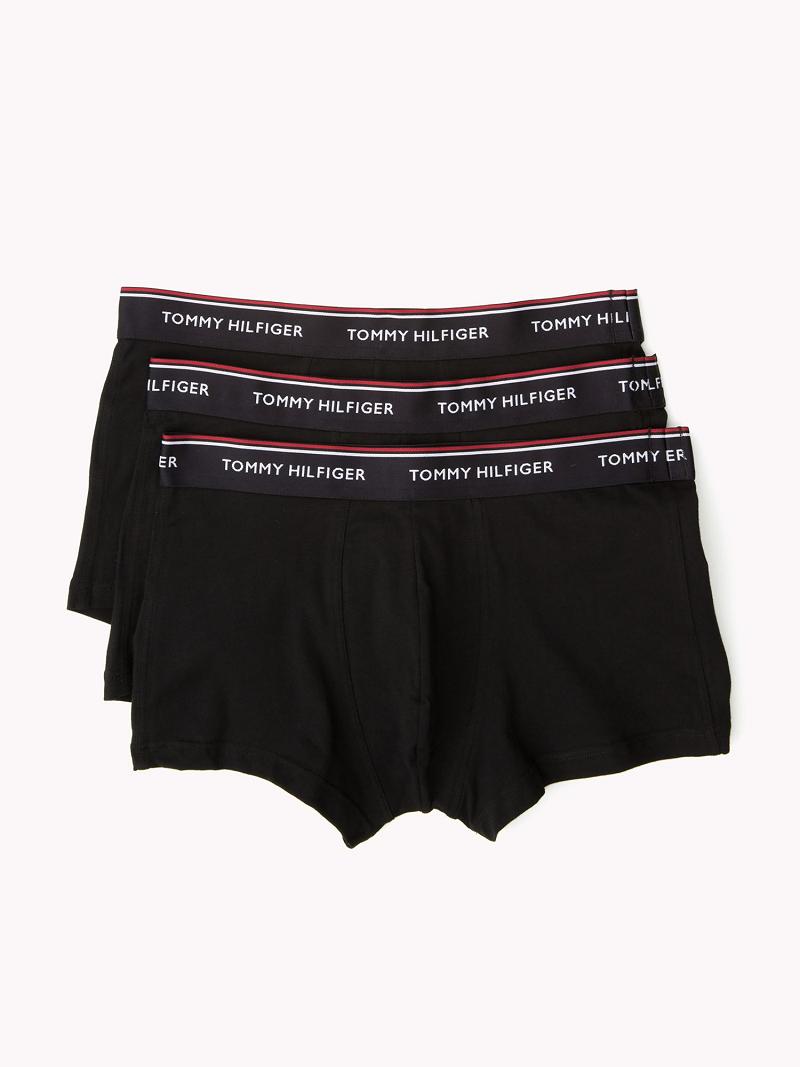 Black Men\'s Tommy Hilfiger Premium essentials low rise trunk 3pk Trunks | AU_M31527