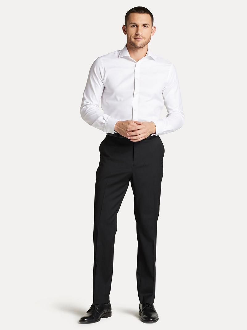 Black Men's Tommy Hilfiger Regular fit in twill Suits | AU_M31184