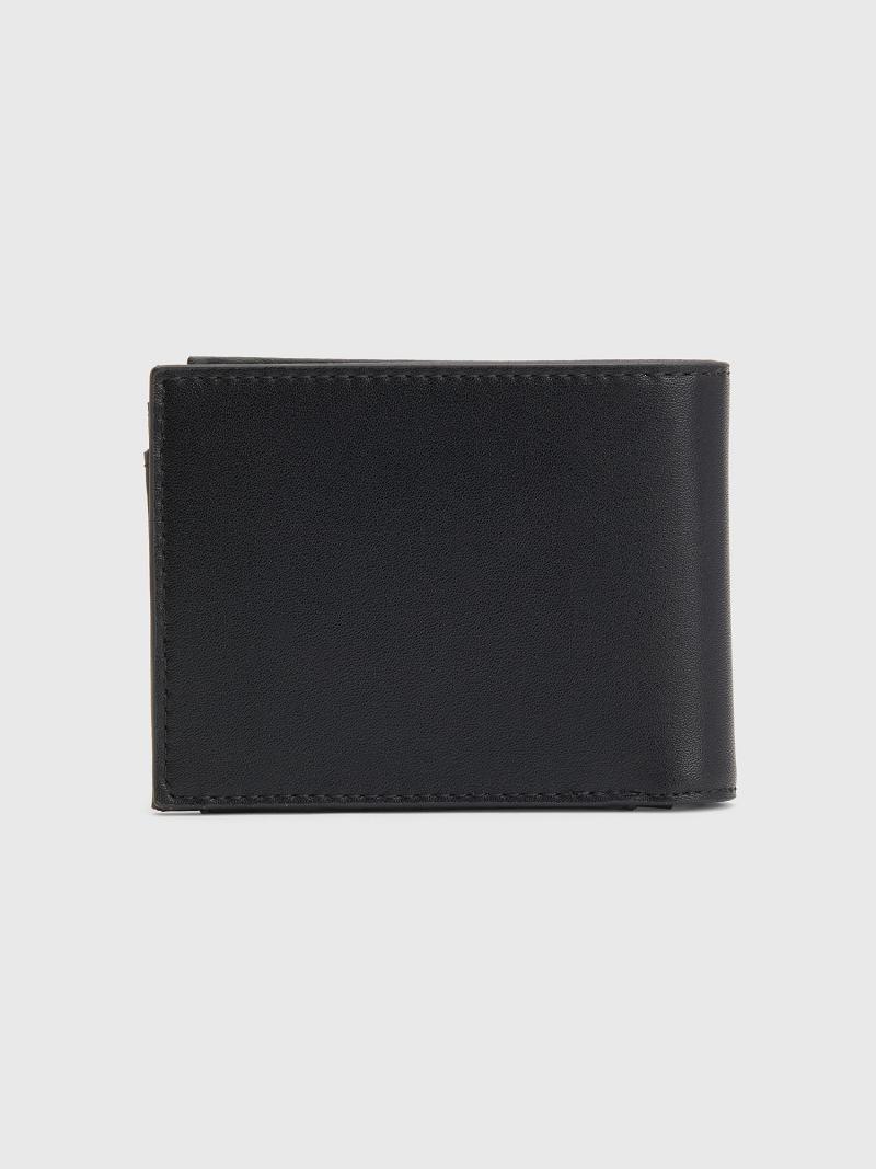 Black Men's Tommy Hilfiger TJ Utility Coin & Card Wallets | AU_M31814