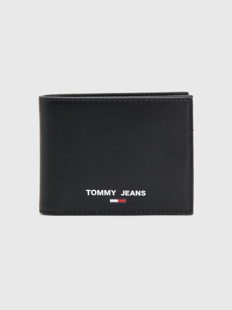 Black Men\'s Tommy Hilfiger TJ Utility Coin & Card Wallets | AU_M31814