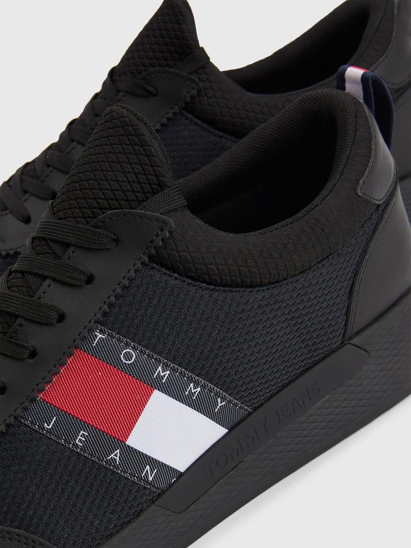 Black Men's Tommy Hilfiger Tj running Casual Shoes | AU_M31680