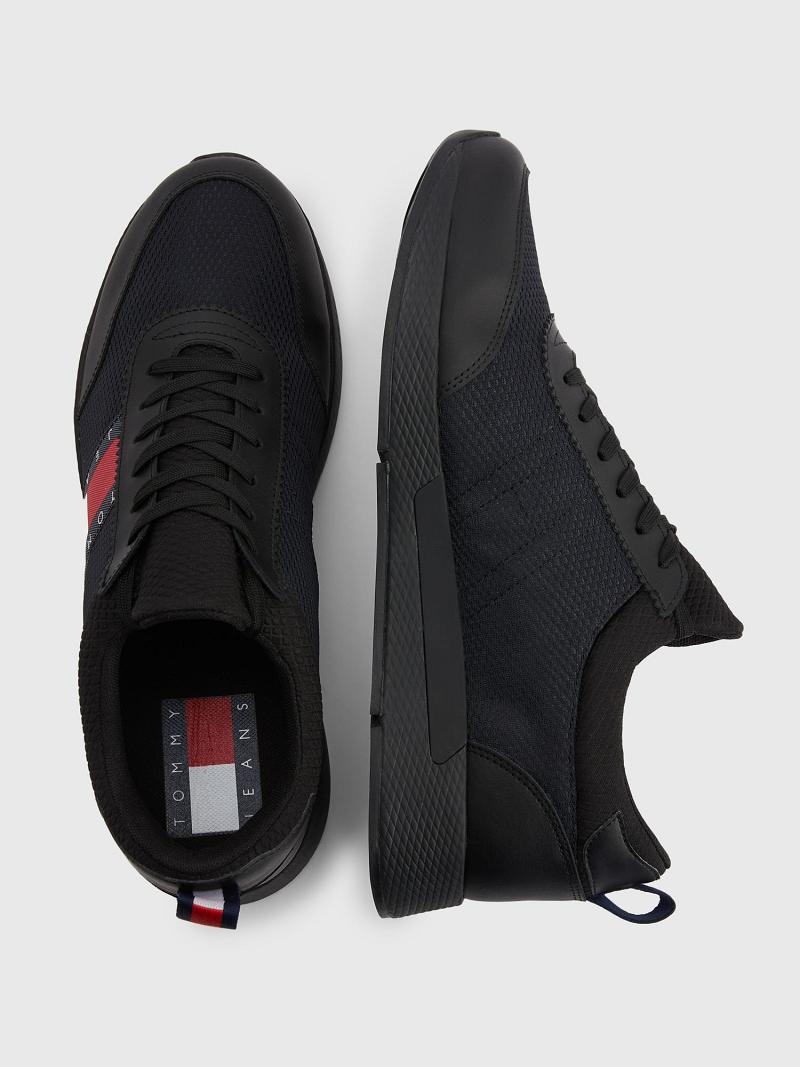 Black Men's Tommy Hilfiger Tj running Casual Shoes | AU_M31680