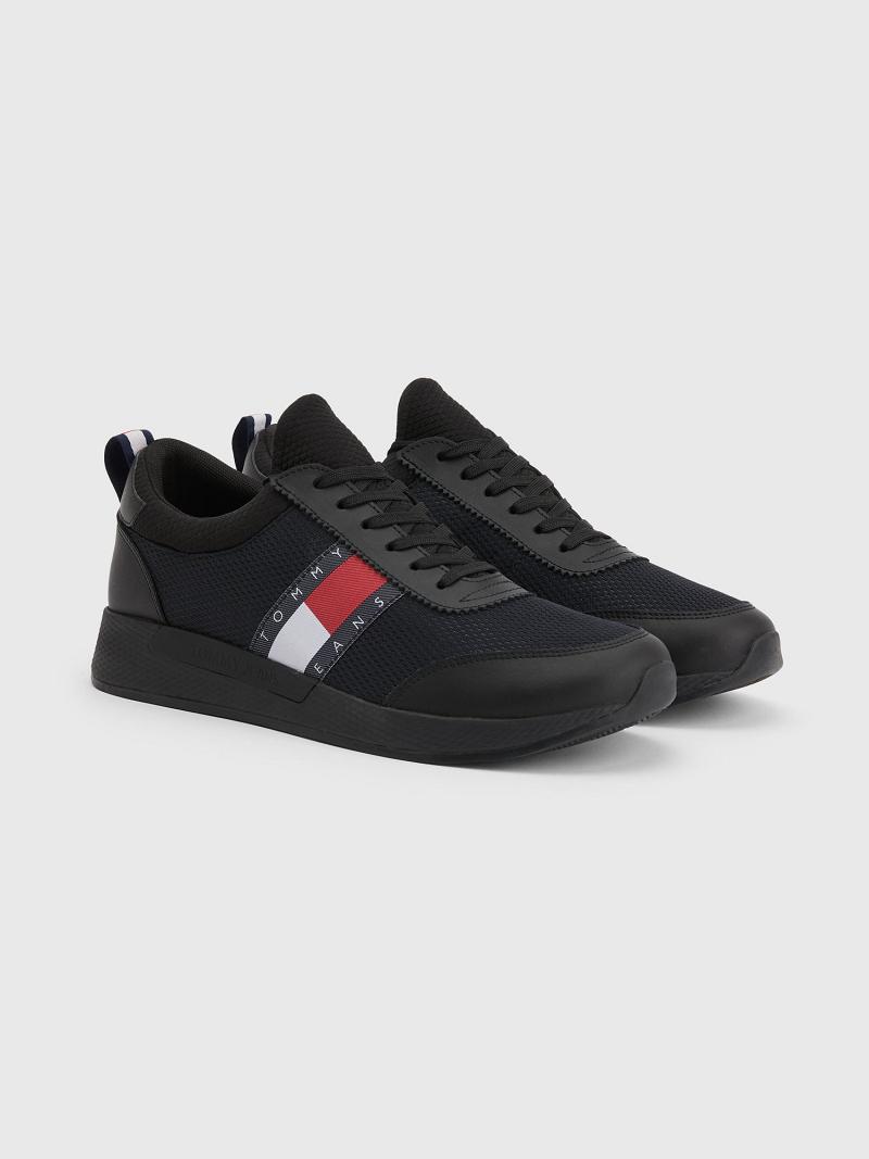 Black Men\'s Tommy Hilfiger Tj running Sneakers | AU_M31636