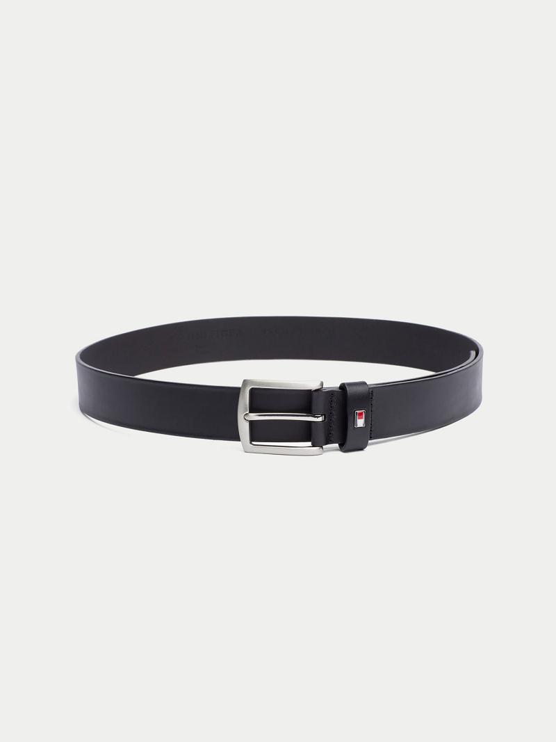 Black Women\'s Tommy Hilfiger Classic Leather Belts | AU_W31717