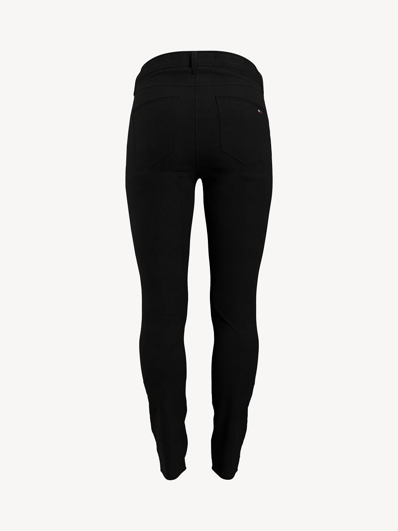 Black Women's Tommy Hilfiger Essential High-Rise Skinny Pant Jeans | AU_W21193