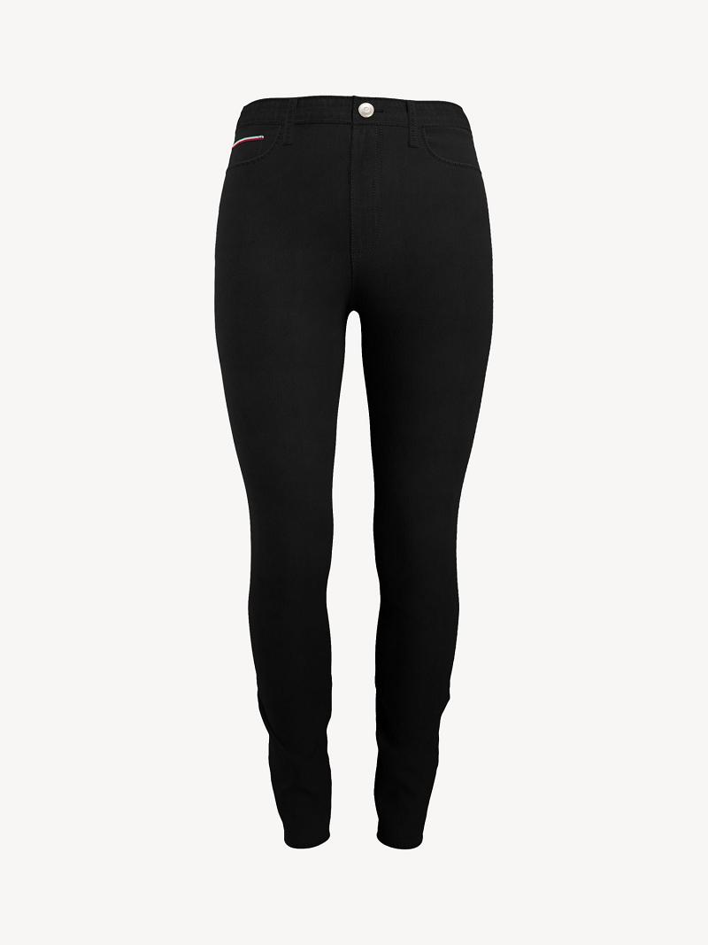 Black Women\'s Tommy Hilfiger Essential High-Rise Skinny Pant Jeans | AU_W21193