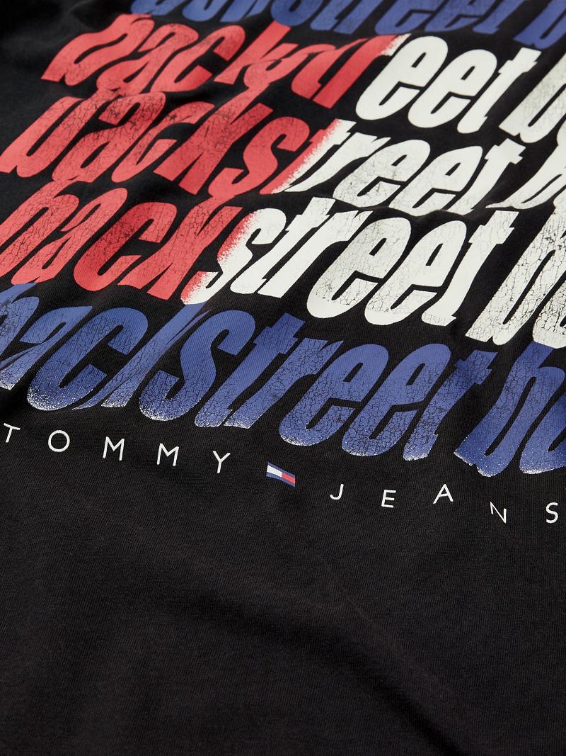 Black Women's Tommy Hilfiger Organic Cotton Backstreet Boys T Shirts | AU_W21464