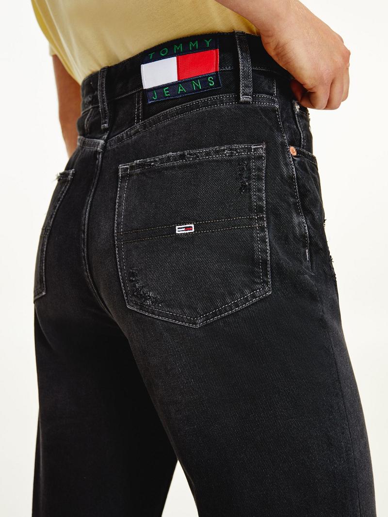 Black Women's Tommy Hilfiger Recycled Mom Fit Jeans | AU_W21206