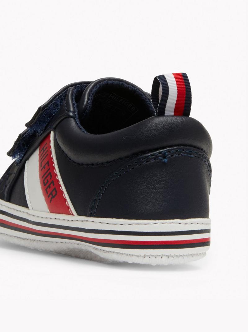 Blue Kids' Tommy Hilfiger Babies' Signature Stripe Sneakers | AU_B2234