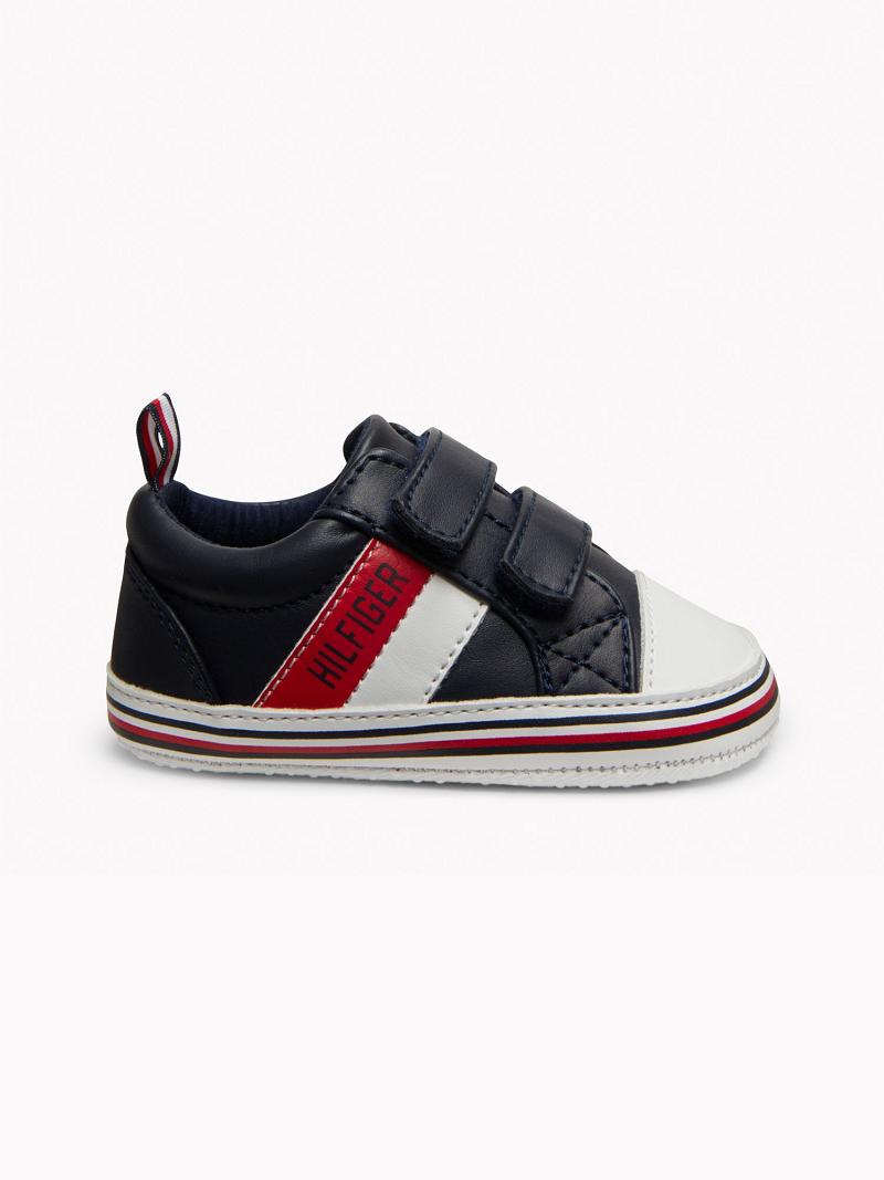 Blue Kids' Tommy Hilfiger Babies' Signature Stripe Sneakers | AU_B2234