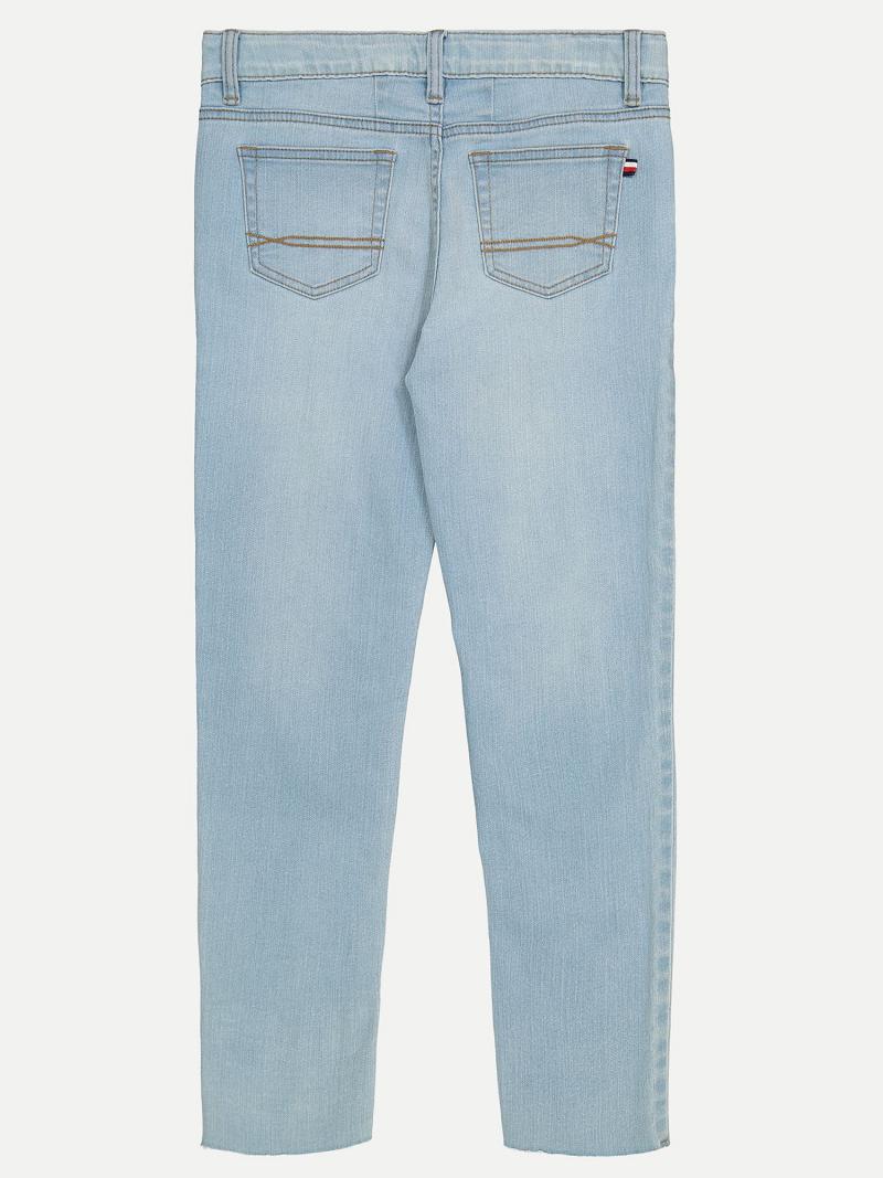 Blue Kids' Tommy Hilfiger Big High Rise Tapered Fit Jeans | AU_G1123