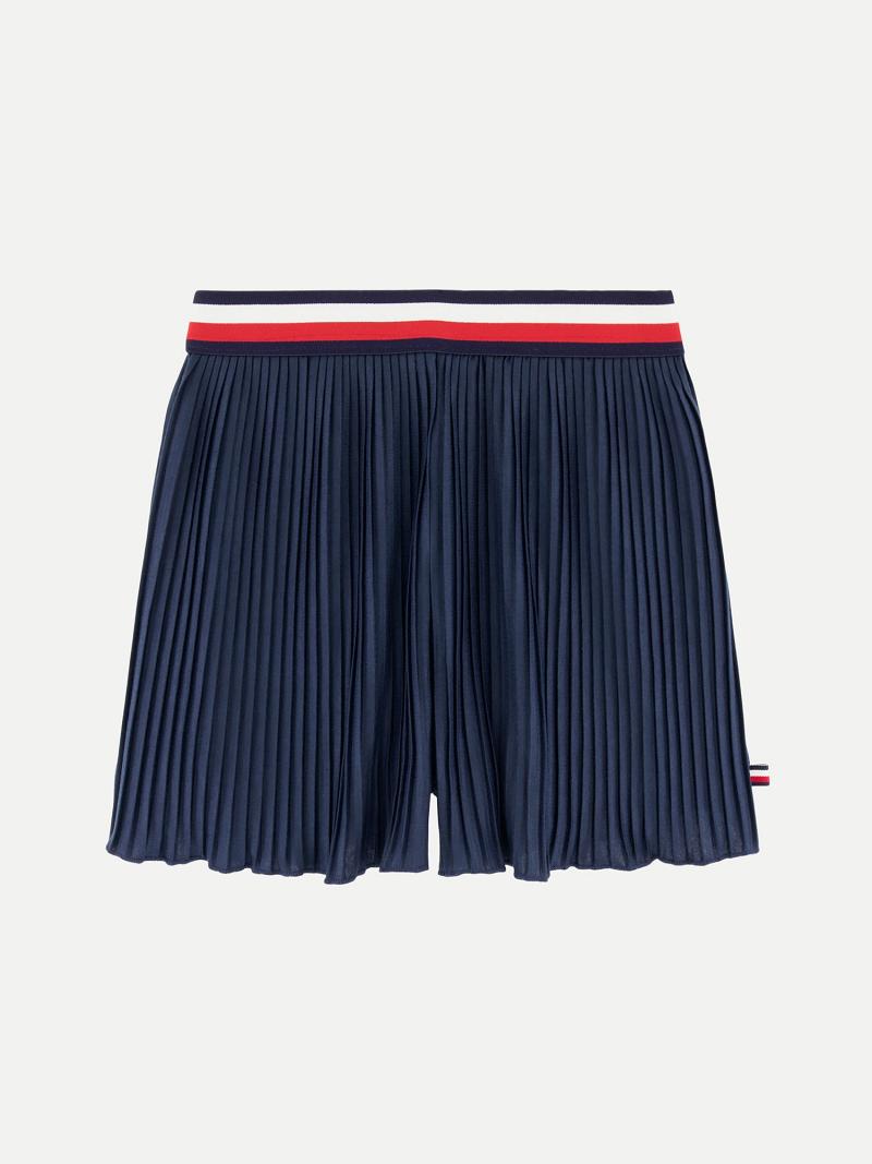 Blue Kids\' Tommy Hilfiger Big Pleated Skort Skorts | AU_G1174