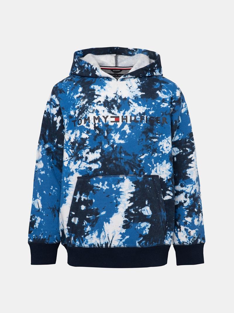 Blue Kids\' Tommy Hilfiger Big Tie-Dye Hoodies | AU_B2018