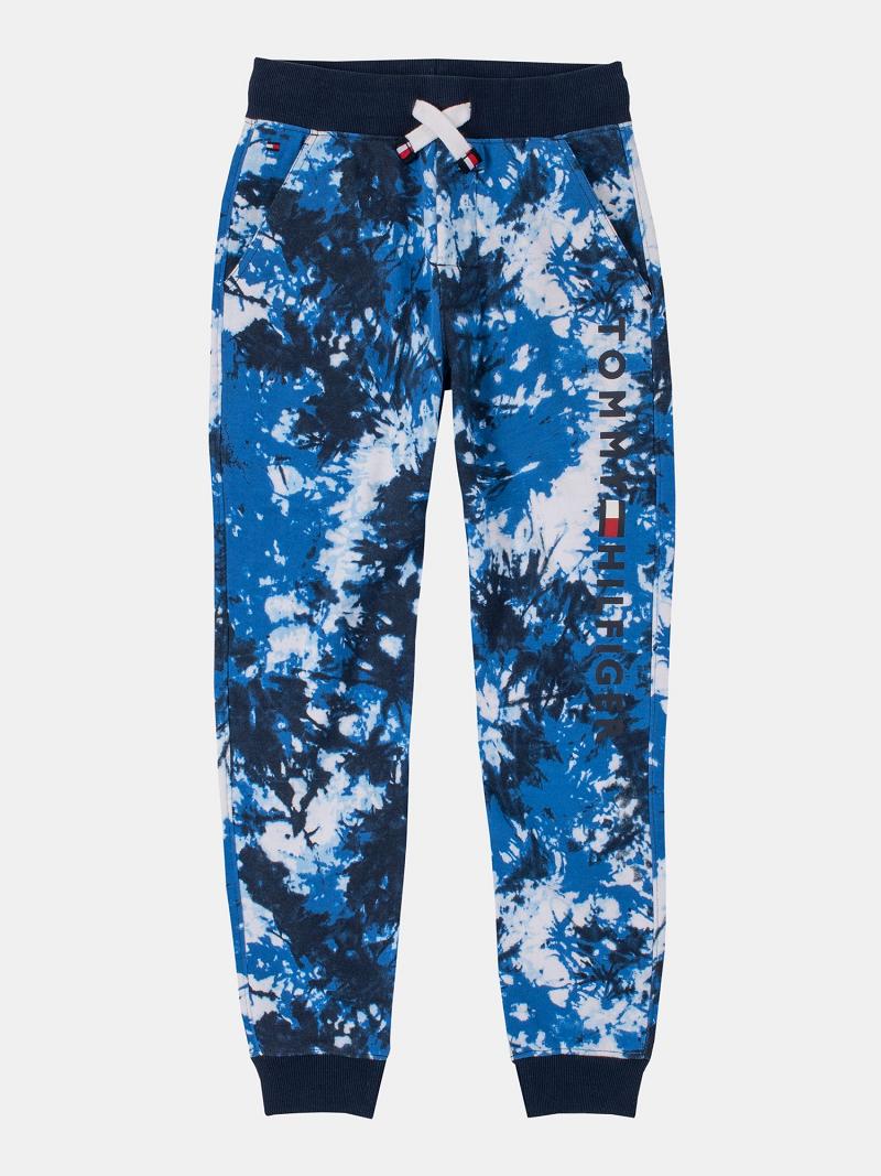 Blue Kids\' Tommy Hilfiger Big Tie-Dye Sweatpants | AU_B2119