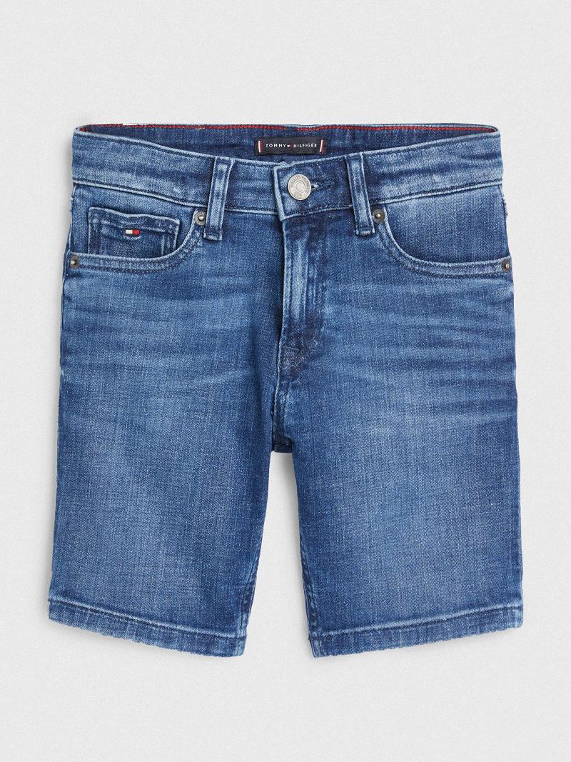 Blue Kids\' Tommy Hilfiger Denim Shorts | AU_B2093