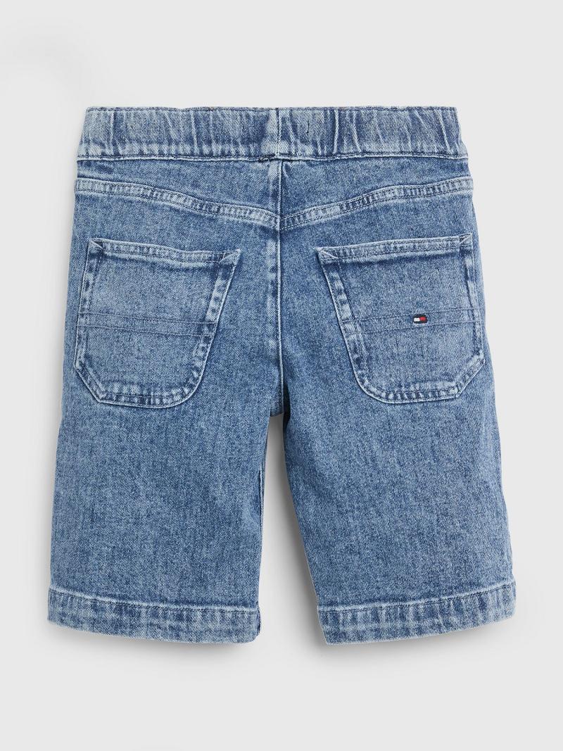 Blue Kids' Tommy Hilfiger Drawstring Denim Shorts | AU_B2094