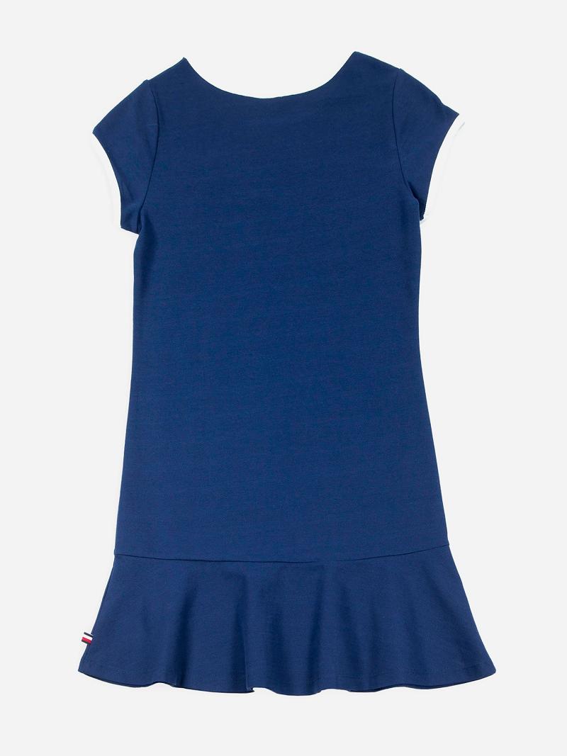 Blue Kids' Tommy Hilfiger Flag Dresses | AU_G1056