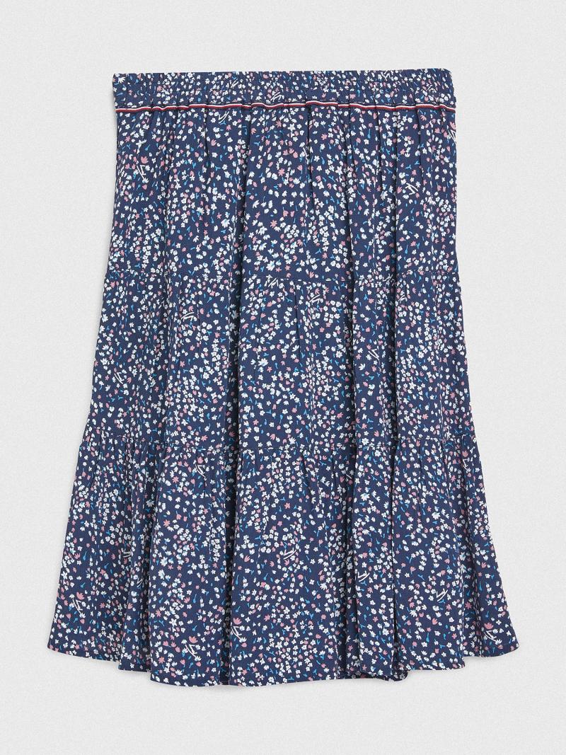 Blue Kids' Tommy Hilfiger Floral Skirts | AU_G1169