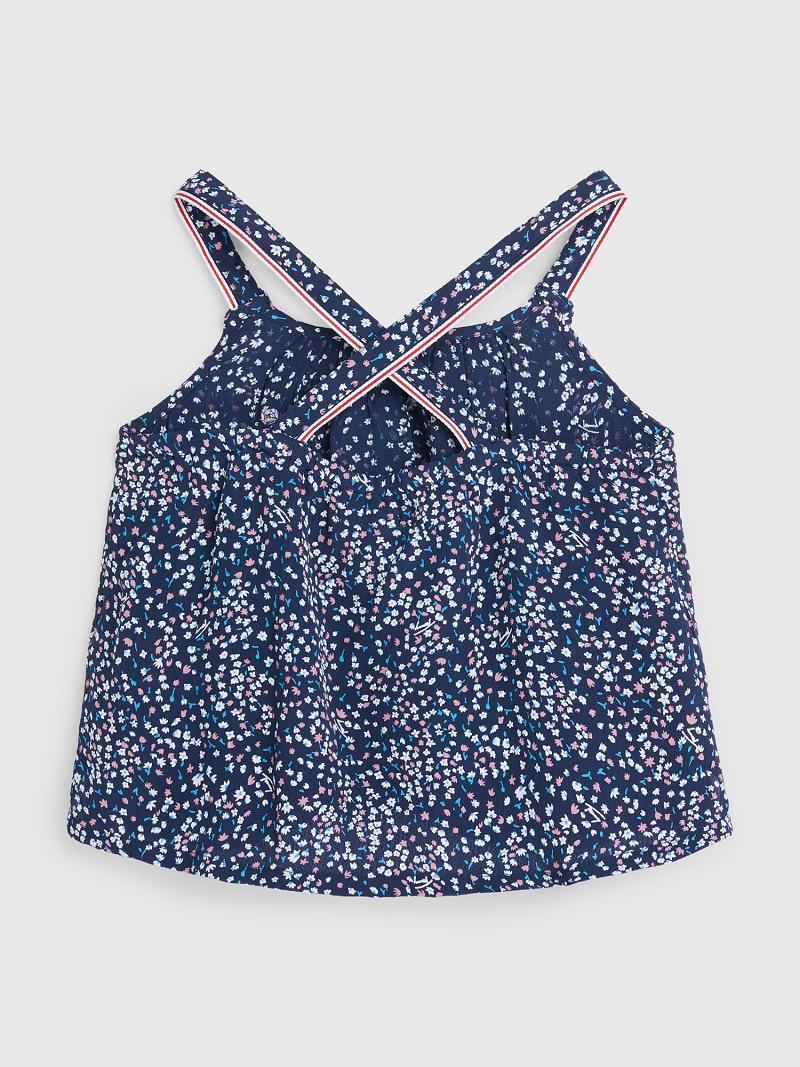 Blue Kids' Tommy Hilfiger Floral Tops | AU_G1278