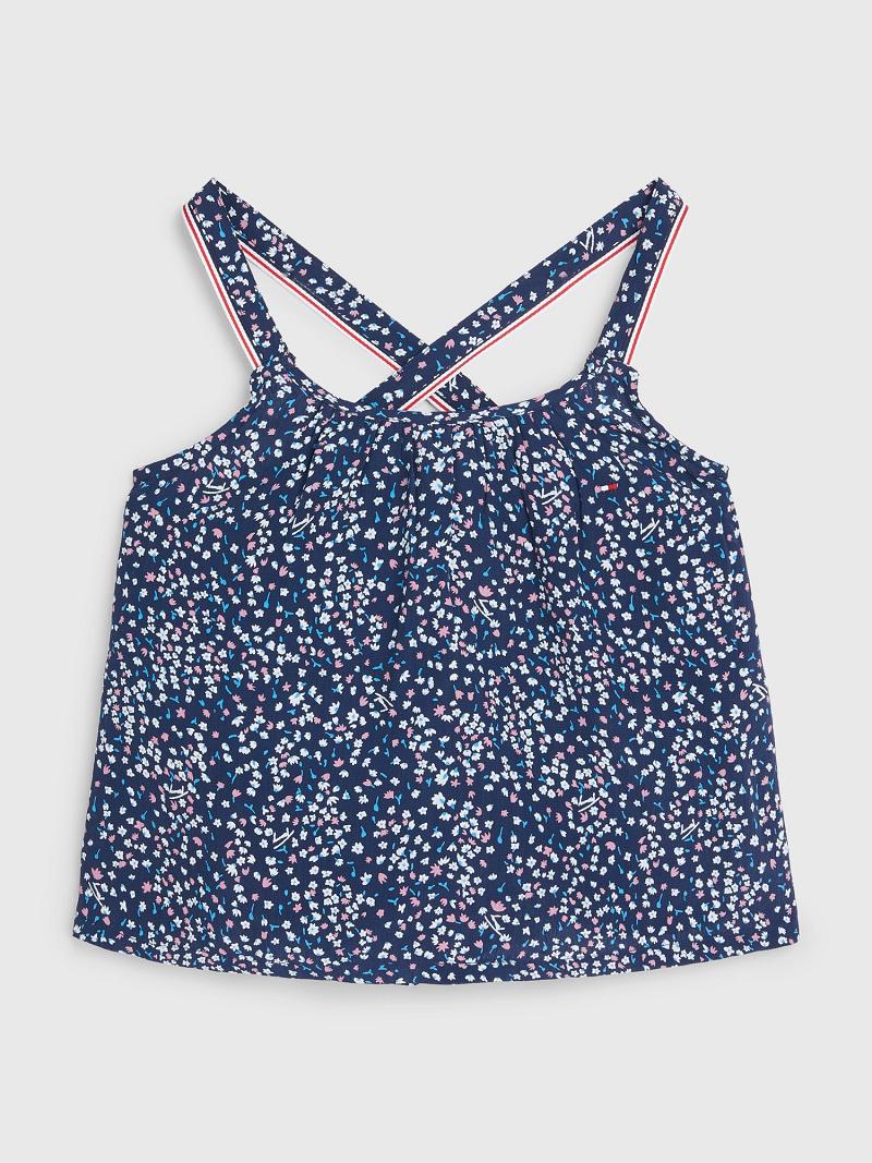 Blue Kids\' Tommy Hilfiger Floral Tops | AU_G1278