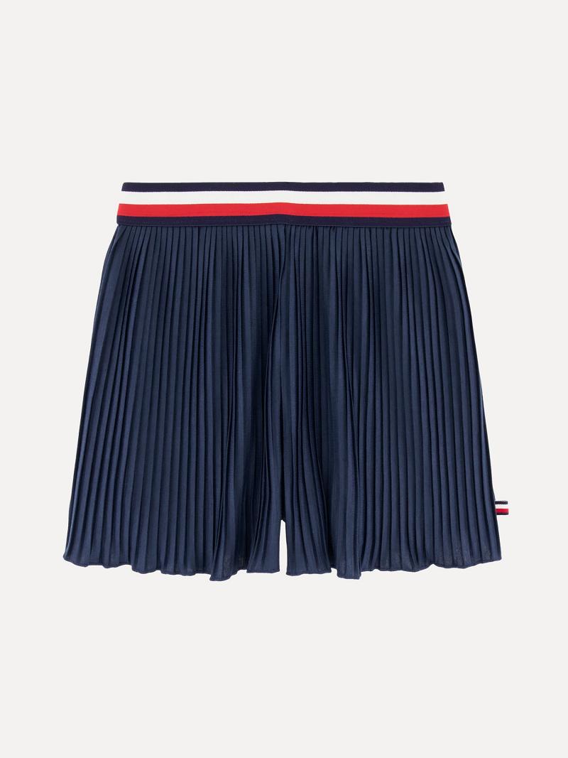 Blue Kids\' Tommy Hilfiger Little Pleated Skort Skorts | AU_G1176