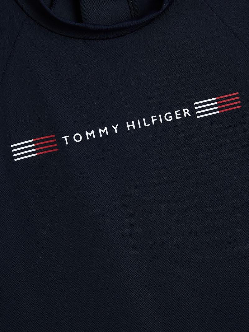 Blue Kids' Tommy Hilfiger Logo Rashguard Swimwear | AU_G1222