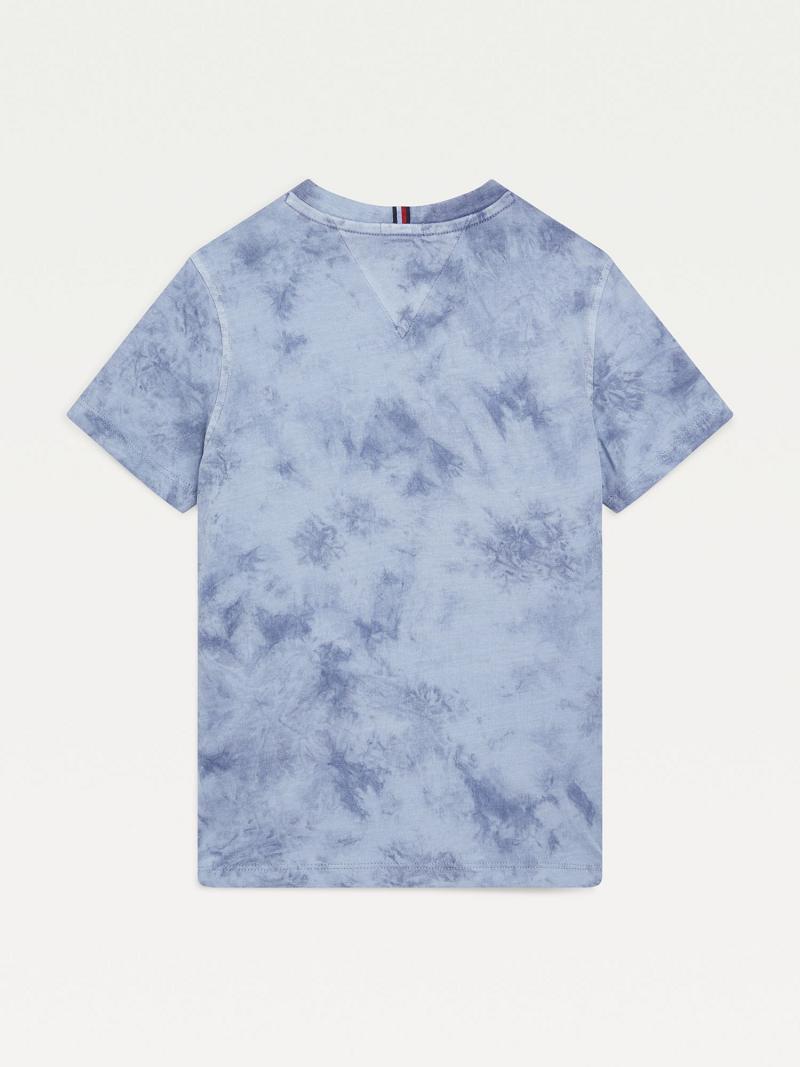 Blue Kids' Tommy Hilfiger Organic Cotton Tie-Dye T Shirts | AU_B2200