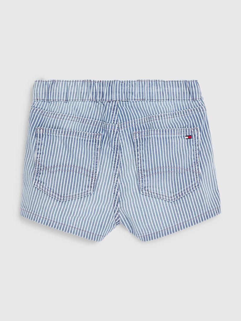 Blue Kids' Tommy Hilfiger Pinstripe Shorts | AU_G1161