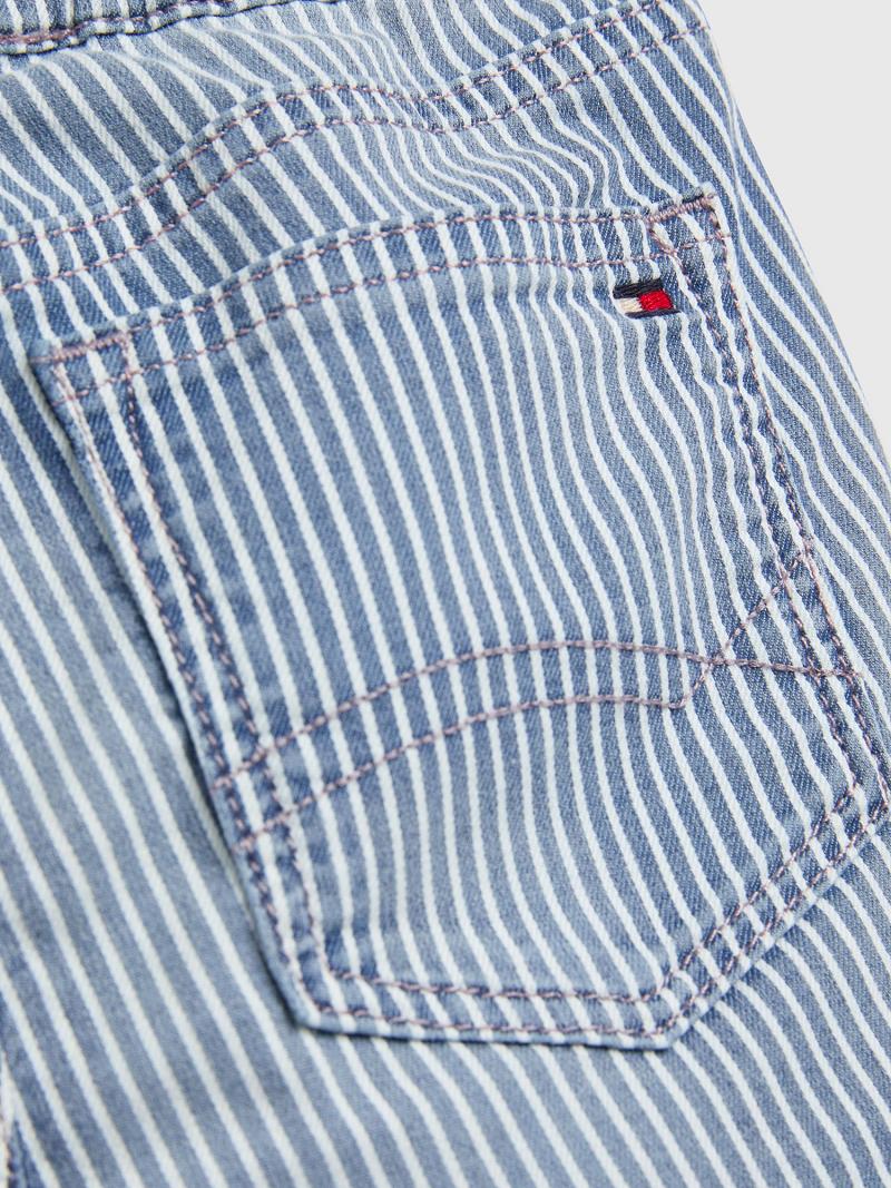 Blue Kids' Tommy Hilfiger Pinstripe Shorts | AU_G1161