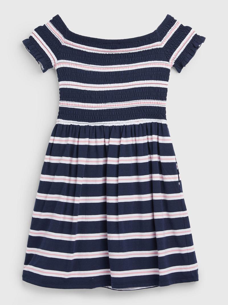 Blue Kids' Tommy Hilfiger Smocked Dresses | AU_G1083