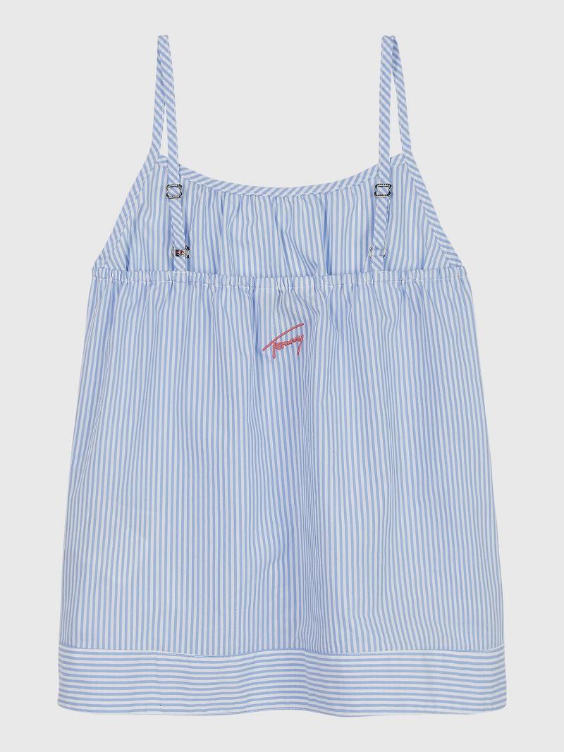 Blue Kids' Tommy Hilfiger Stripe Tops | AU_G1281