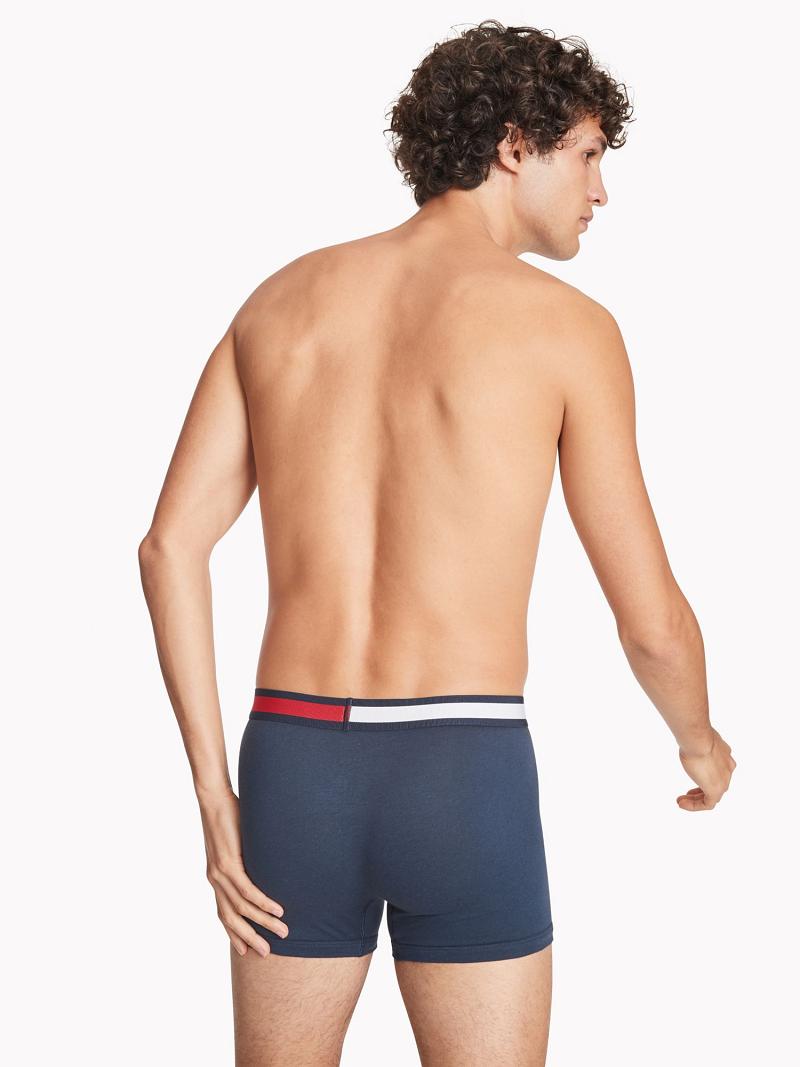 Blue Men's Tommy Hilfiger Cool stretch trunk Trunks | AU_M31491