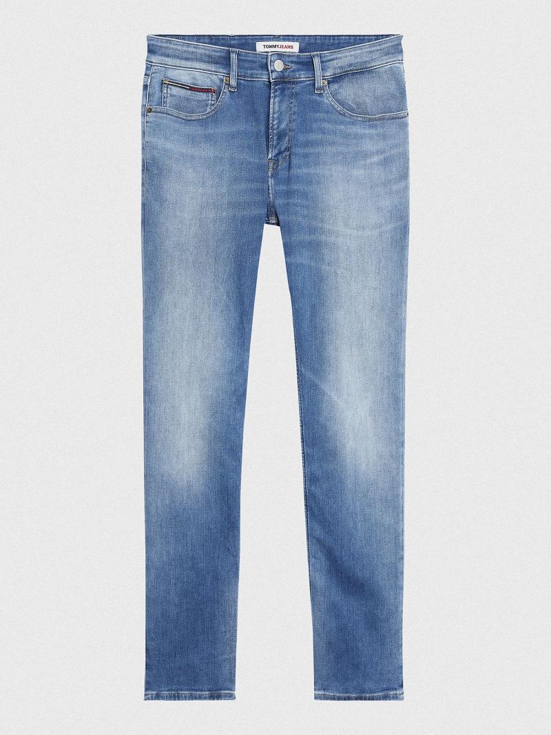 Blue Men's Tommy Hilfiger Medium rise slim fit Jeans | AU_M31370