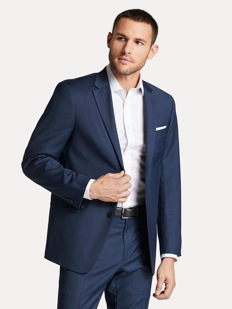 Blue Men's Tommy Hilfiger Regular fits wool Blazers | AU_M31487