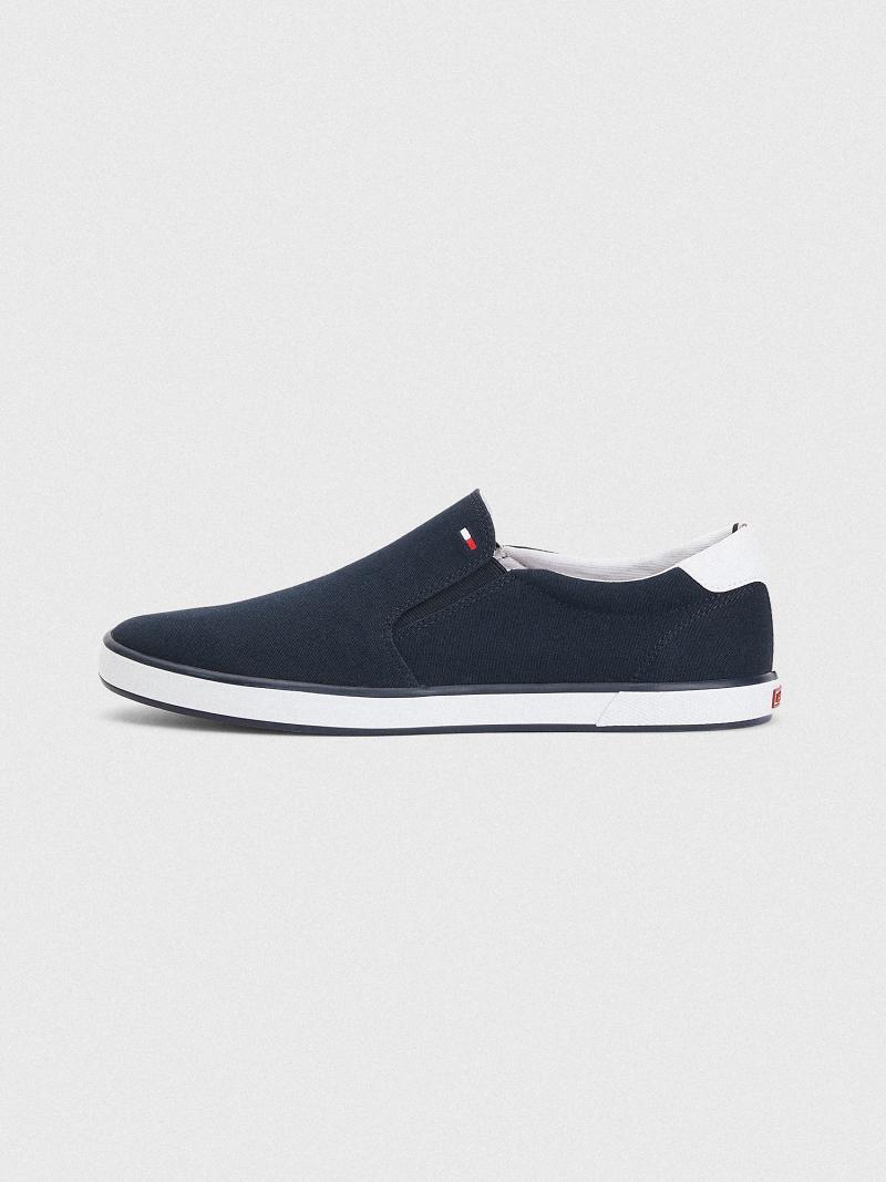 Blue Men's Tommy Hilfiger Slip-on Sneakers | AU_M31629