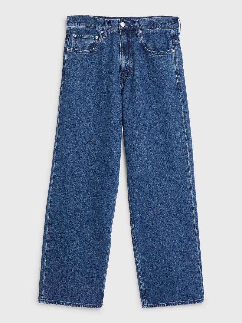 Blue Men's Tommy Hilfiger Wide leg denim Jeans | AU_M31393