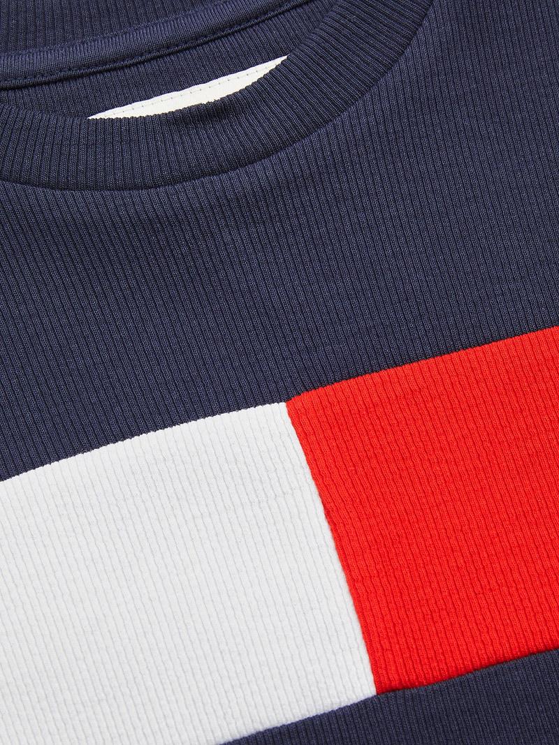 Blue / Navy Kids' Tommy Hilfiger Flag Dresses | AU_G1057