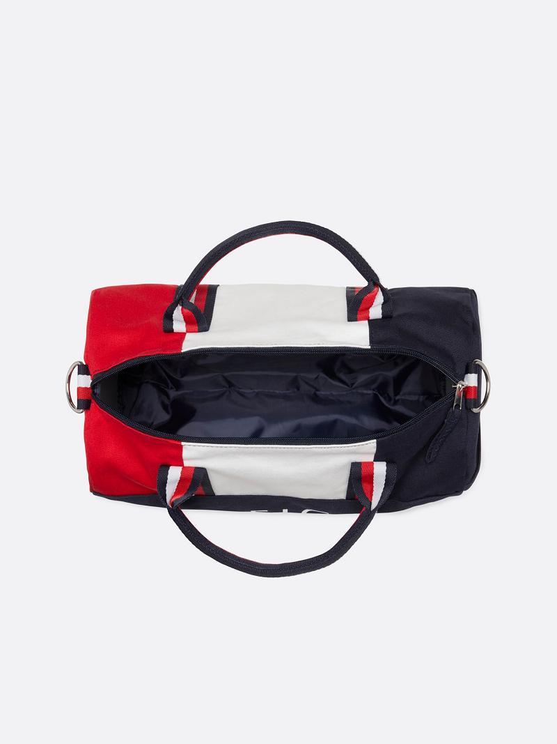 Blue / White / Red Kids' Tommy Hilfiger Patriot Duffle Bags | AU_B2270