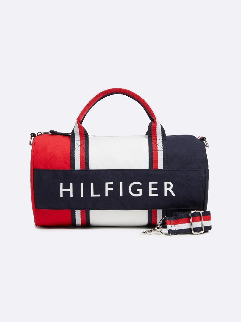 Blue / White / Red Kids\' Tommy Hilfiger Patriot Duffle Bags | AU_B2270